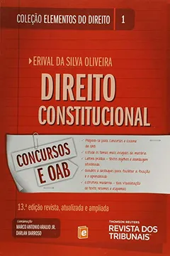 Livro Direito Constitucional - Volume 1. Coleção Elementos Do Direito - Resumo, Resenha, PDF, etc.
