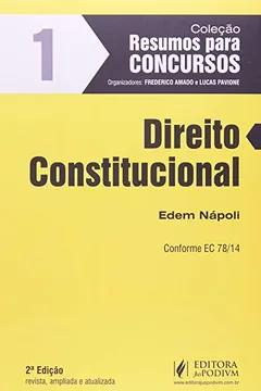 Livro Direito Constitucional - Volume 1. Coleção Resumos Para Concursos - Resumo, Resenha, PDF, etc.