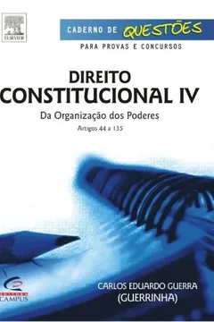 Capa do livro Direito Constitucional - Volume 5. Serie Caderno De Questoes