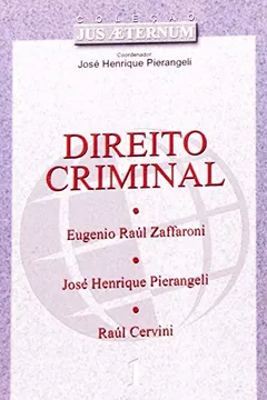 Livro Direito Criminal - Volume 1 - Resumo, Resenha, PDF, etc.