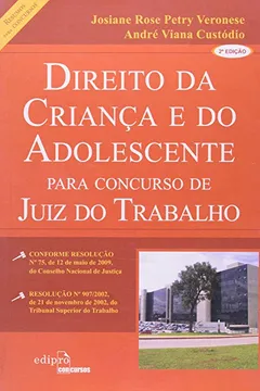 Livro Direito Da Criança E Do Adolescente Para Concurso De Juiz Do Trabalho - Resumo, Resenha, PDF, etc.