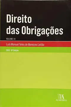 Livro Direito das Obrigações - Volume III - Resumo, Resenha, PDF, etc.