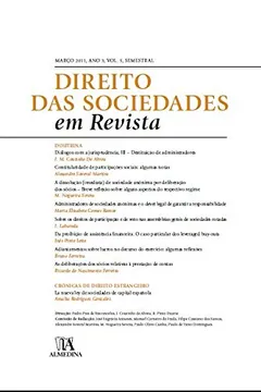 Livro Direito das Sociedades em Revista - Ano 3. Volume 5 - Resumo, Resenha, PDF, etc.