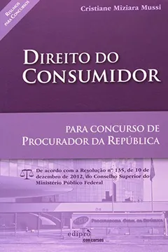 Livro Direito Do Consumidor Para Concurso De Procurador Da República - Resumo, Resenha, PDF, etc.