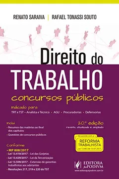 Livro Direito do trabalho: concursos públicos - Resumo, Resenha, PDF, etc.