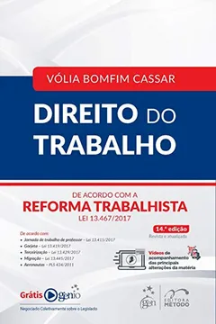Livro Direito do Trabalho. De Acordo com a Reforma Trabalhista Lei 13.467/2017 - Resumo, Resenha, PDF, etc.