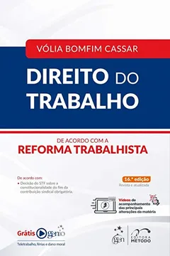 Livro Direito do Trabalho - De acordo com a Reforma Trabalhista - Resumo, Resenha, PDF, etc.