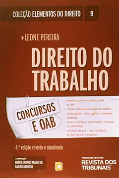 Livro Direito do Trabalho - Volume 9. Coleção Elementos do Direito - Resumo, Resenha, PDF, etc.