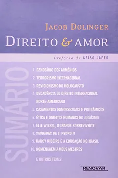 Livro Direito e Amor - Resumo, Resenha, PDF, etc.