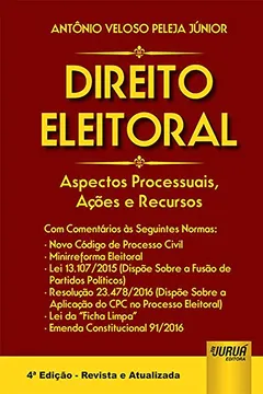 Capa do livro Direito Eleitoral. Aspectos Processuais, Ações e Recursos