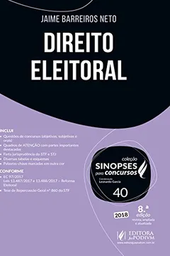 Livro Direito Eleitoral - Resumo, Resenha, PDF, etc.