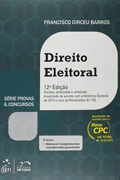 Livro Direito Eleitoral - Série Provas e Concursos - Resumo, Resenha, PDF, etc.