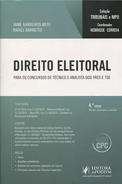 Livro Direito Eleitoral. Voltado Para Concurso de Analista do TRES e TSE - Coleção Tribunais e MPU - Resumo, Resenha, PDF, etc.