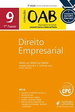 Livro Direito Empresarial. 1ª Fase - Volume 9. Coleção OAB - Resumo, Resenha, PDF, etc.
