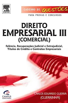 Livro Direito Empresarial. Comercial - Volume III - Resumo, Resenha, PDF, etc.