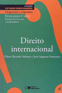 Capa do livro Direito Internacional. Perguntas e Respostas - Volume 4. Coleção Estudos Direcionados