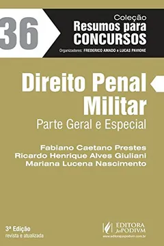 Capa do livro Direito penal militar. Parte geral e especial