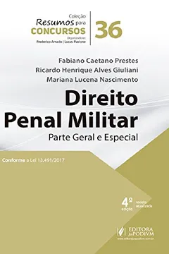 Livro Direito Penal Militar: Parte Geral e Especial - Resumo, Resenha, PDF, etc.