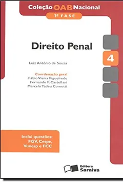 Capa do livro Direito Penal. OAB Nacional 1ª Fase - Volume 4