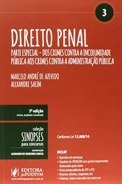 Livro Direito Penal. Parte Especial - Volume 3. Coleção Sinopses Para Concursos - Resumo, Resenha, PDF, etc.
