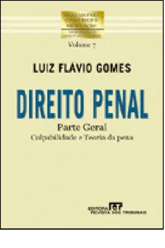 Capa do livro Direito Penal Parte Geral Culpabilidade e Teoria da Penal