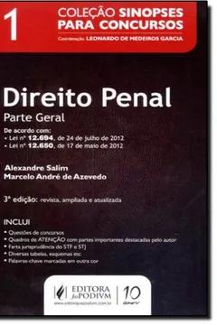Livro Direito Penal: Parte Geral - Volume 1 - Coleção Sinopses Para Concursos - Resumo, Resenha, PDF, etc.