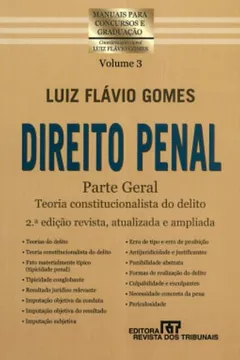Livro Direito Penal. Parte Geral - Volume 3. Coleção Manuais Para Concursos E Graduação - Resumo, Resenha, PDF, etc.