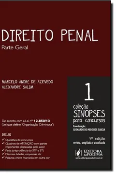 Livro Direito Penal - Volume 1. Coleção Sinopses Para Concursos - Resumo, Resenha, PDF, etc.