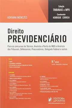Livro Direito Previdenciário - Coleção Tribunais e MPU - Resumo, Resenha, PDF, etc.