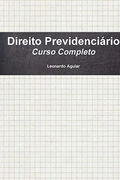 Livro Direito Previdenciário - Resumo, Resenha, PDF, etc.