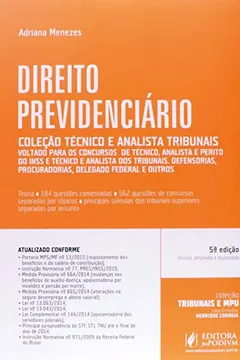 Livro Direito Previdenciario - Para Tecnico, Analista, Defensoria, Procurado - Resumo, Resenha, PDF, etc.