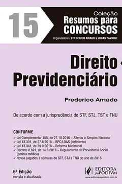 Livro Direito Previdenciário - Volume 15. Resumos Para Concursos - Resumo, Resenha, PDF, etc.
