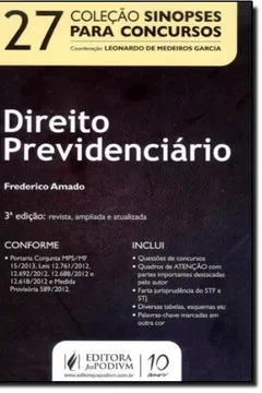 Livro Direito Previdenciário - Volume 27. Coleção Sinopses Para Concursos - Resumo, Resenha, PDF, etc.