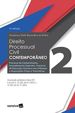 Livro Direito Processual Civil Contemporâneo 2. Processo de Conhecimento, Cautelar - Resumo, Resenha, PDF, etc.