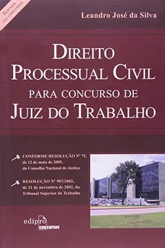 Livro Direito Processual Civil Para Concurso De Juiz Do Trabalho - Resumo, Resenha, PDF, etc.