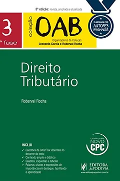 Livro Direito Tributário. 1ª Fase - Volume 3. Coleção OAB - Resumo, Resenha, PDF, etc.