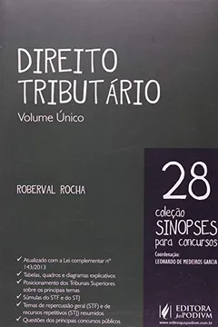 Livro Direito Tributário - Volume 28. Número Único. Coleção Sinopses Para Concursos - Resumo, Resenha, PDF, etc.