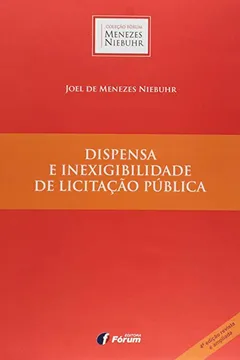 Capa do livro Dispensa e Inexigibilidade de Licitação Pública