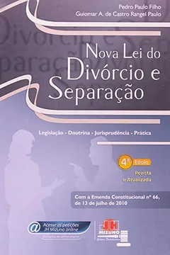 Livro Divórcio e Separação: Com a EC 66/2010 - Resumo, Resenha, PDF, etc.