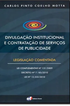 Capa do livro Divulgação Institucional e Contratação de Serviços de Publicidade