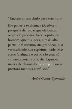 Livro Do Corpo - Resumo, Resenha, PDF, etc.