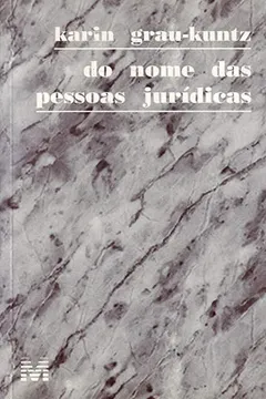 Livro Do Nome das Pessoas Jurídicas - Resumo, Resenha, PDF, etc.