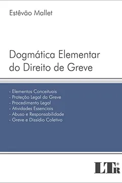 Capa do livro Dogmática Elementar do Direito de Greve