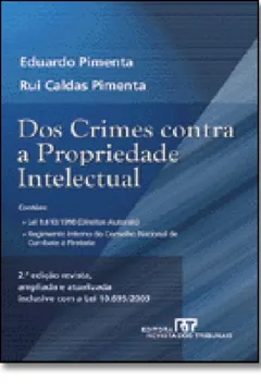 Capa do livro Dos Crimes Contra A Propriedade Intelectual