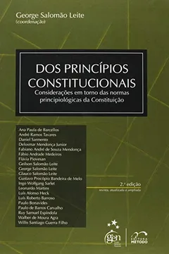 Livro Dos Princípios Constitucionais - Resumo, Resenha, PDF, etc.