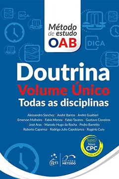 Livro Doutrina. Todas as Disciplinas - Volume Único. Série Método de Estudo OAB - Resumo, Resenha, PDF, etc.