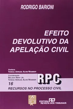 Livro Efeito Devolutivo da Apelação Civil - Resumo, Resenha, PDF, etc.