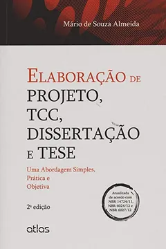 Livro Elaboração de Projeto, TCC, Dissertação e Tese - Resumo, Resenha, PDF, etc.