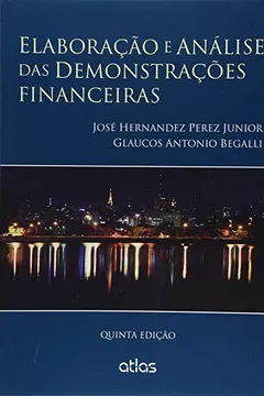 Capa do livro Elaboração e Análise das Demonstrações Financeiras