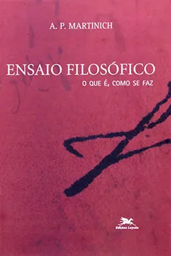 Livro Ensaio Filosófico - Resumo, Resenha, PDF, etc.